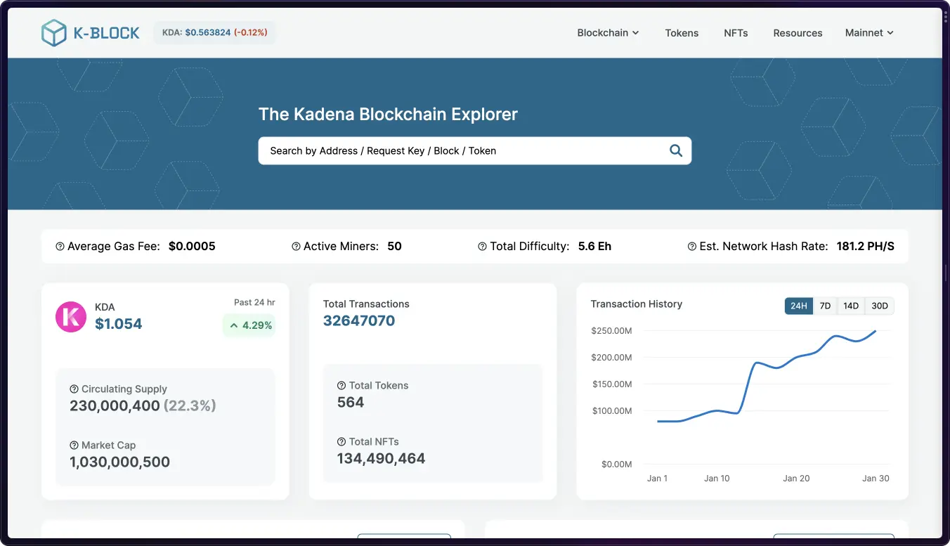 K-block webapp screenshot